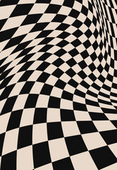 Obraz premium Distorted Grid Pattern