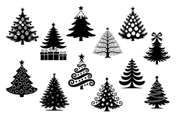Christmas decorative trees