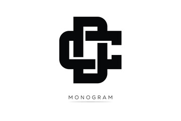 CD Creative Latter Logo. Monogram Logo Design.  Modern Minimal Initials Sing Symbol .