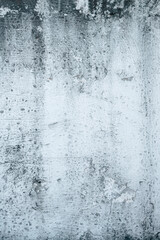 Grey cement concrete wall grunge background design. Abstract plaster textured with scratches and cracks for wallpaper or copy space