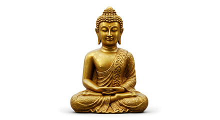 Golden Buddha Statue in Meditation Pose
— Patung Buddha Emas dengan Pose Meditasi