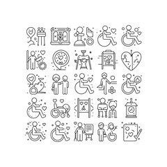 support for disabled people showing love care assistance and compassion reflecting community support solidarity and empathy perfect for social issues.
