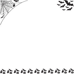 Obraz premium Spooky Halloween Frame