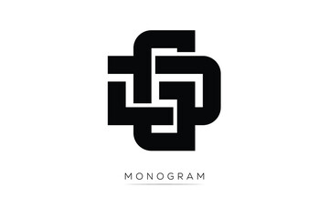DG Creative Latter Logo. Monogram Logo Design.  Modern Minimal Initials Sing Symbol .