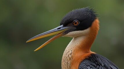 Close-up of a bird with vibrant colors