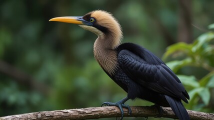 Bird perched on branch