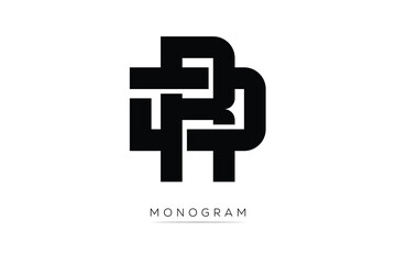Obraz premium DD Creative Latter Logo. Monogram Logo Design. Modern Minimal Initials Sing Symbol .