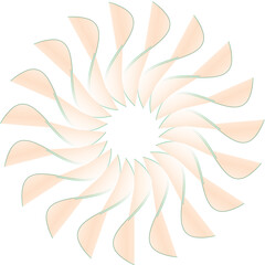 abstract yellow flower