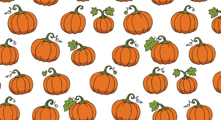 Falling Maple Leaves Flat Vector Background