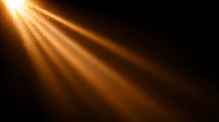 Radiant Sunbeam Majestic Golden Light Rays Vector Background with Ethereal Glow and Divine Light