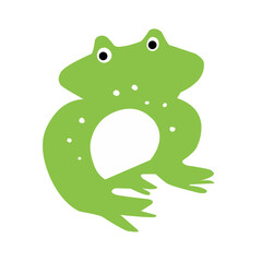 frog green vector