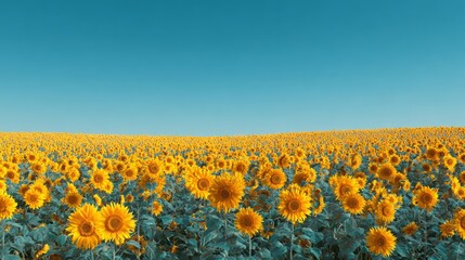 Obraz premium Bright Blooming Sunflowers