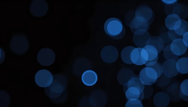 A black background with a lot of blue circles.