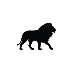 Roaring Lion Silhouette – Powerful Mane