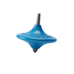 Spinning Top A Classic Toy CloseUp on transparent background