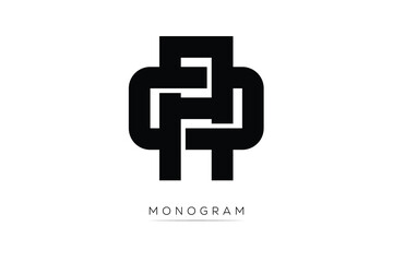 NO Creative Latter Logo. Monogram Logo Design.  Modern Minimal Initials Sing Symbol .