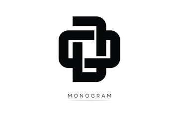 OD Creative Latter Logo. Monogram Logo Design.  Modern Minimal Initials Sing Symbol .