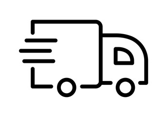 Fast delivery truck icon. Fast shipping 