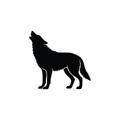 Wolf Silhouette Howling Profile