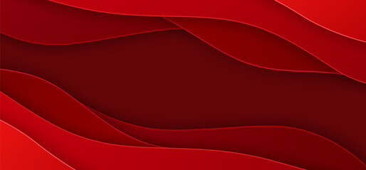3D abstract background, red paper cut shape. Vector design layout for business presentation, flyer. Medical banner for 14 June World blood donor day. Place for text. Anemia hemophilia template