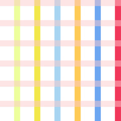 Pattern, colorful checkered pattern in yellow, orange, blue, pink, red and green. Playful and simple abstract art, vibrant fabric design with isolated background.