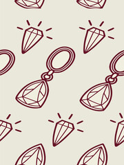 seamless pattern with hearts