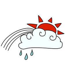 vector illustration of a cartoon horse