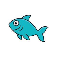 Obraz premium Fish Eco Mascot Illustration Vector Art