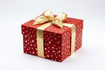 Fototapeta premium Gift box white background celebration.