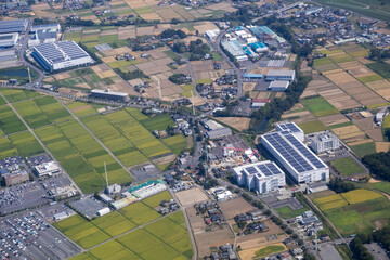 埼玉県川越市鴨田付近を空撮