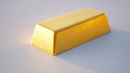 Close up shot of gold bar representing financial investment and wealth management
