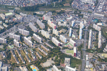 横浜市の市営野庭住宅付近を空撮