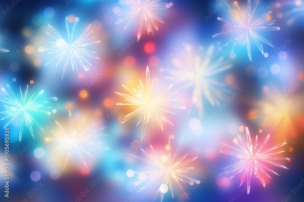 Canvas Prints pattern bokeh effect background backgrounds fireworks abstract.