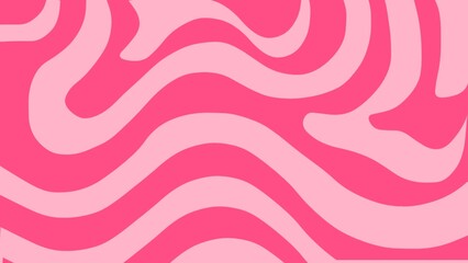 Abstract Groovy Swirl Background in Pink Color