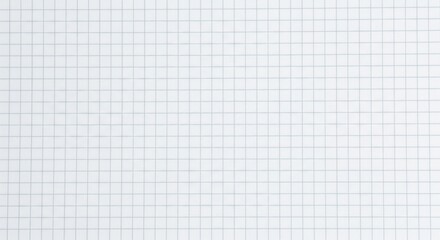 White grid paper background, seamless checkered pattern texture