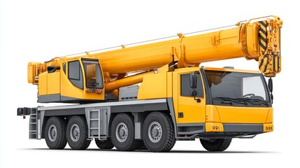 Construction lift machinery telescopic boom loader in action at job site urban environment work perspective