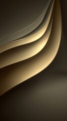 A sleek and modern abstract background with smooth, curved lines in shades of beige and gold. 2