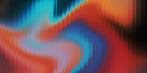 Abstract digital art with vibrant swirling colors and glitch effect © chaity