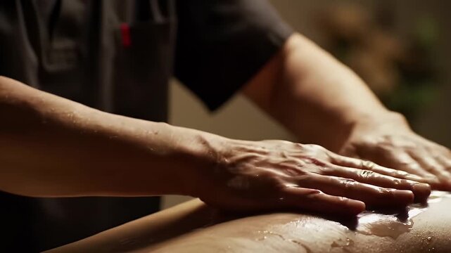 Spa Massage Back Treatment.