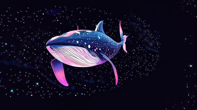 Cosmic whale illustration