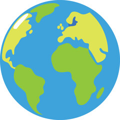 Earth globe vector illustration © Rabin