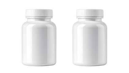 medicine bottle mockup isolated on transparent background