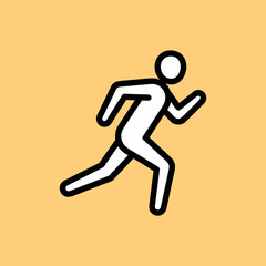 running man silhouette