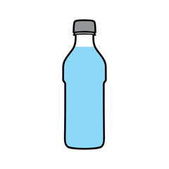 bottle of water isolated on white