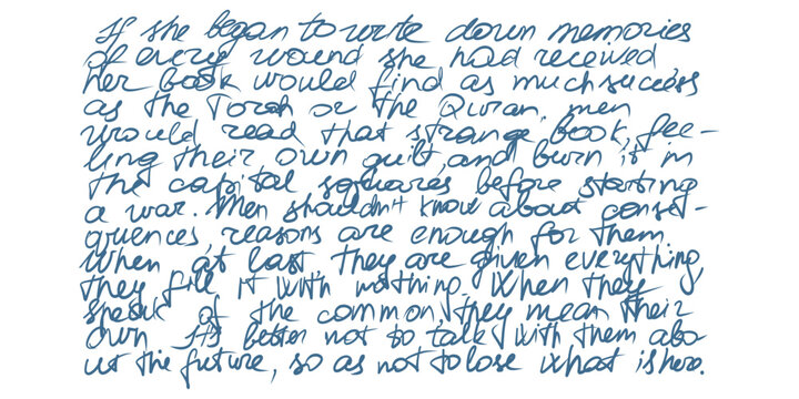 Hand drawn cursive essay paper filled with antique scribbles vintage handwritten nonsense script in flowing pen and ink totally unreadable and illegible decorative writing background texture