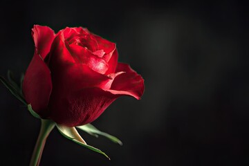 Close-up of a vibrant red rose (5)