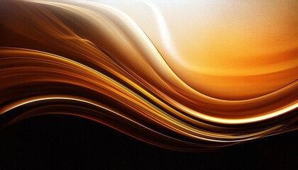 Fototapeta premium Black Brown Red Burnt Orange Amber Yellow Gold White Abstract Background Color Gradient Ombre Blend Blur Flow Fluid Noise Grain Mesh Bright Light Fire Hot Glitter Neon Glow Line Wave Design