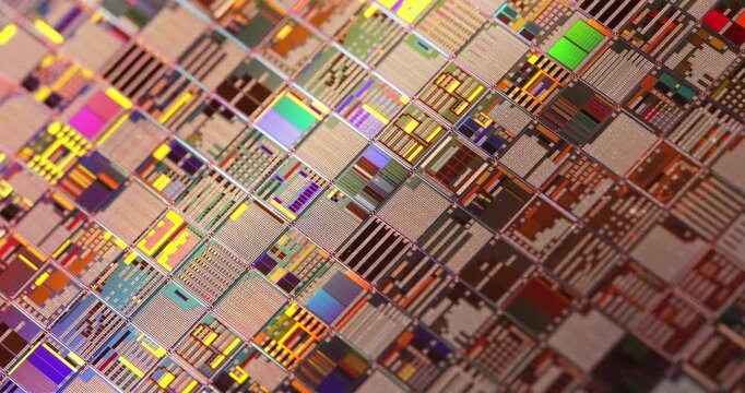 Silicon semiconductor wafer close-up. In electronics, a wafer also called a slice or substrate is a thin slice of semiconductor, a crystalline silicon, used for the fabrication of integrated circuits