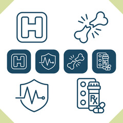 Fototapeta premium Health Care Icons