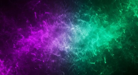 Fototapeta premium Spectral gradient noisy texture in violet and emerald green